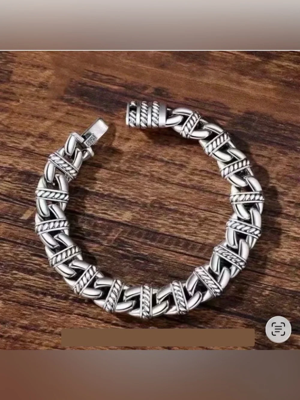 Solid 925 Sterling Silver Mens Bracelet 11mm Cuban Link Chain Solid Link